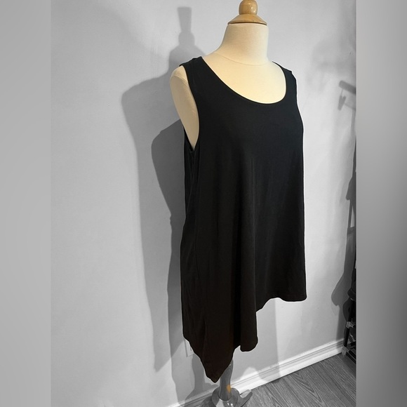 Bryn Walker asymmetrical black sleeveless tank bamboo/organic cotton size M - Picture 7 of 10